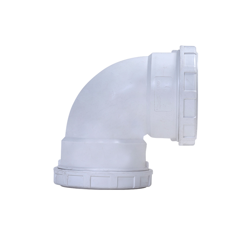 90°弯头丨HDPE 螺旋压盖静音管