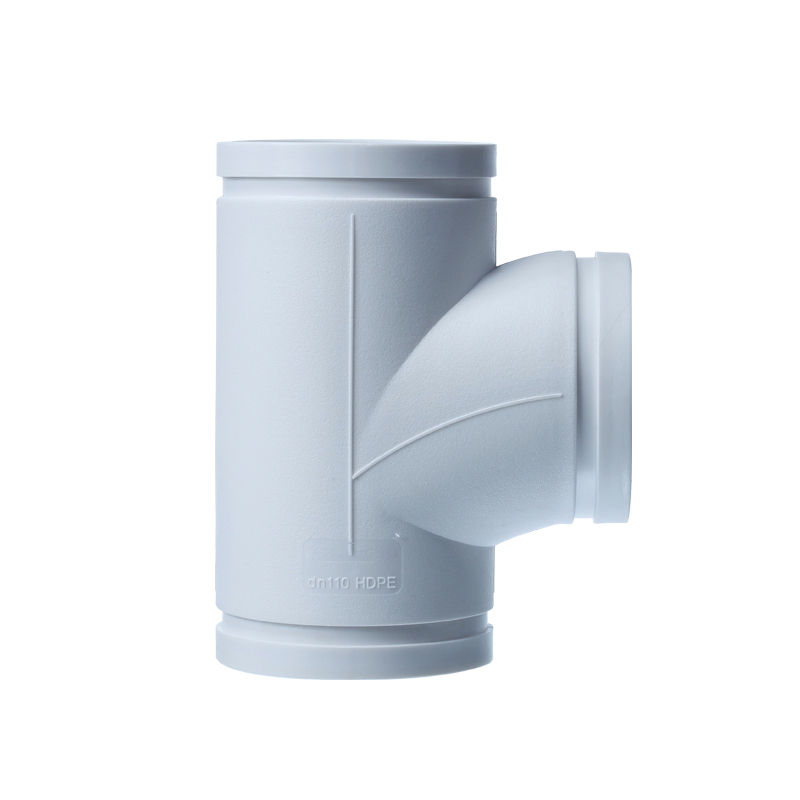 等径顺水三通丨HDPE沟槽式连接静音管