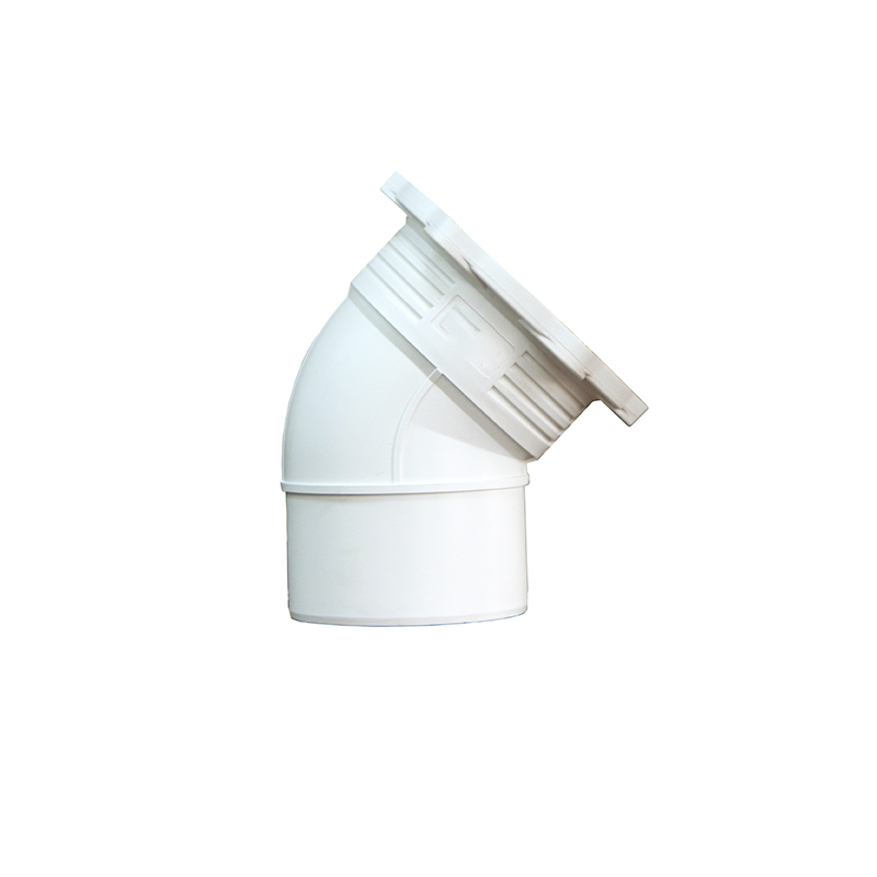 45度弯头单扩丨HDPE法兰连接静音排水管