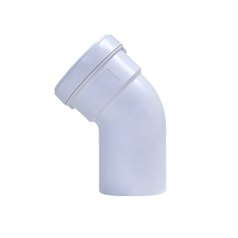 45°弯头单扩丨HDPE压盖柔性承插链接静音管